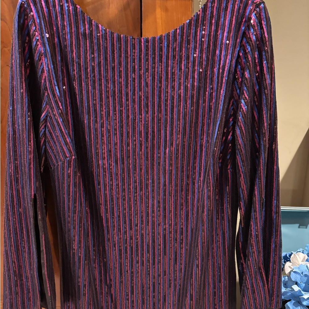 Striped Long Sleeve Dress